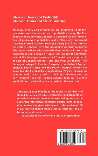 Produktbild: Measure Theory and Probability