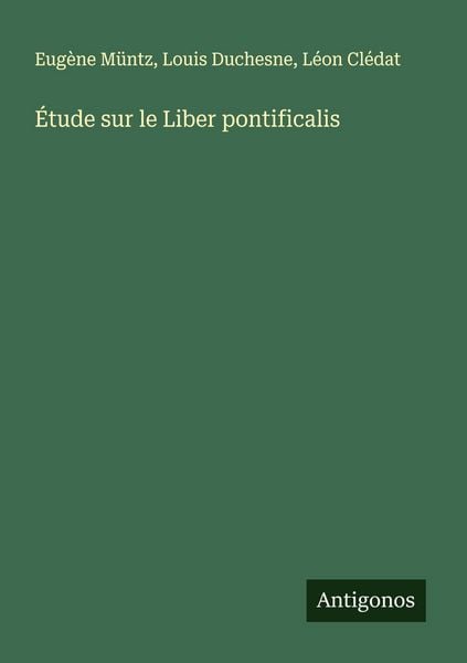 Produktbild: &Eacute;tude sur le Liber pontificalis