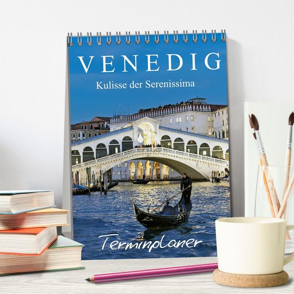 Produktbild: Venedig Kulisse der Serenissima - Terminplaner (Tischkalender 2026 DIN A5 hoch), CALVENDO Monatskalender