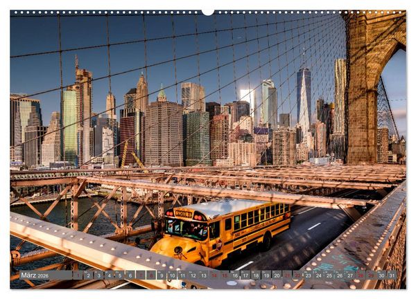 Produktbild: New York City Vibes (hochwertiger Premium Wandkalender 2026 DIN A2 quer), Kunstdruck in Hochglanz