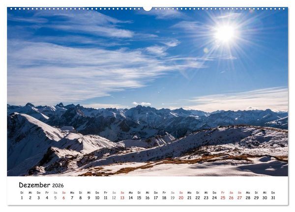 Produktbild: Unterwegs im Allg&auml;u (Wandkalender 2026 DIN A2 quer), CALVENDO Monatskalender