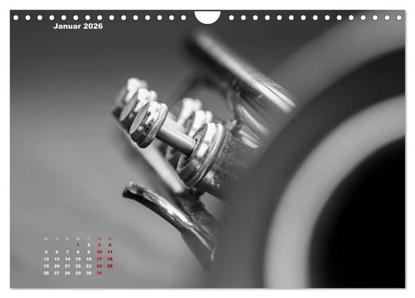 Produktbild: Trompete - Close up (Wandkalender 2026 DIN A4 quer), CALVENDO Monatskalender