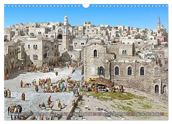 Produktbild: Heiliges Land um das Jahr 1900 - Fotos neu restauriert und koloriert (Wandkalender 2026 DIN A3 quer), CALVENDO Monatskalender
