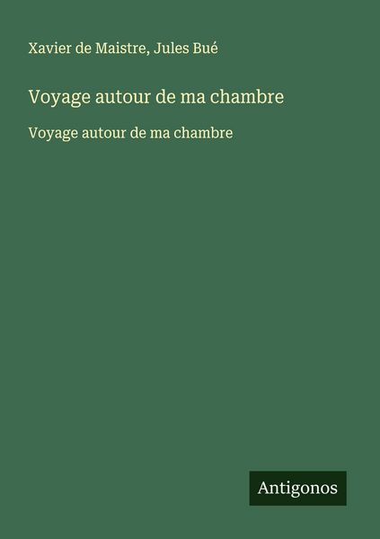 Produktbild: Voyage autour de ma chambre