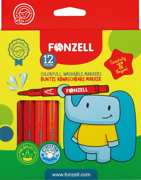 Produktbild: Marker auswaschbar kids 12er