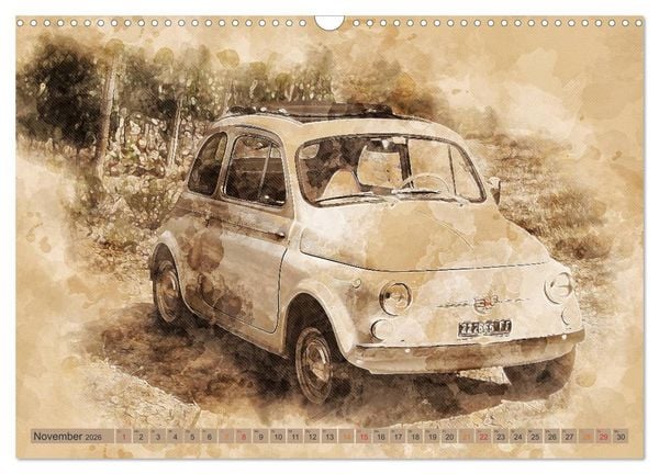 Produktbild: Kult-Autos, Nuova 500 (Wandkalender 2026 DIN A3 quer), CALVENDO Monatskalender