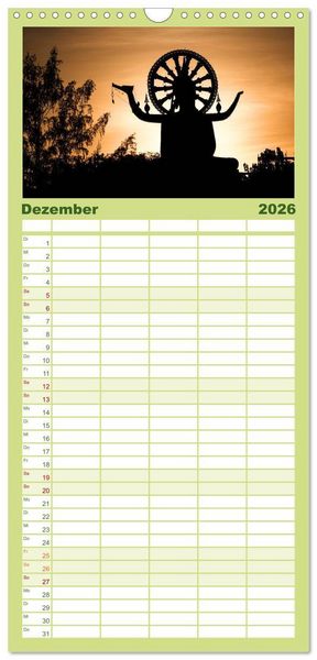Produktbild: Familienplaner 2026 - Koh Samui mit 5 Spalten (Wandkalender, 21 x 45 cm) CALVENDO