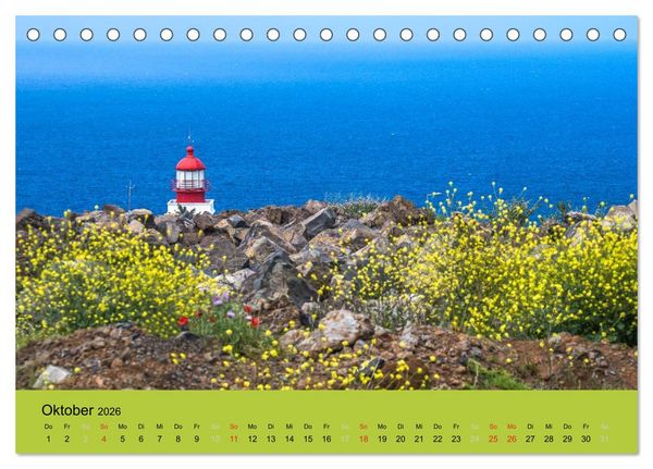 Produktbild: Zauberhaftes Madeira (Tischkalender 2026 DIN A5 quer), CALVENDO Monatskalender