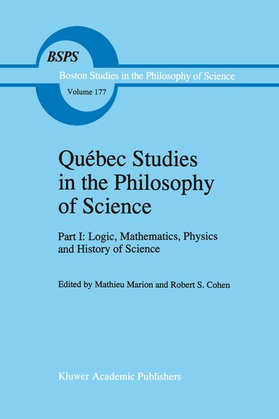 Produktbild: Qu&eacute;bec Studies in the Philosophy of Science