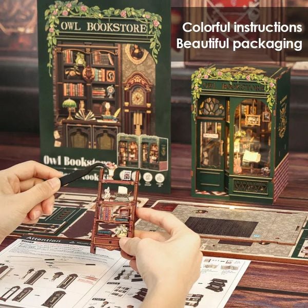 Produktbild: Book Nook DIY B&uuml;cherecke Owl Bookstore
