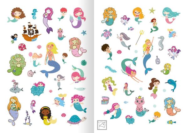 Produktbild: Glitzerspa&szlig; &ndash; Meerjungfrauen-Sticker