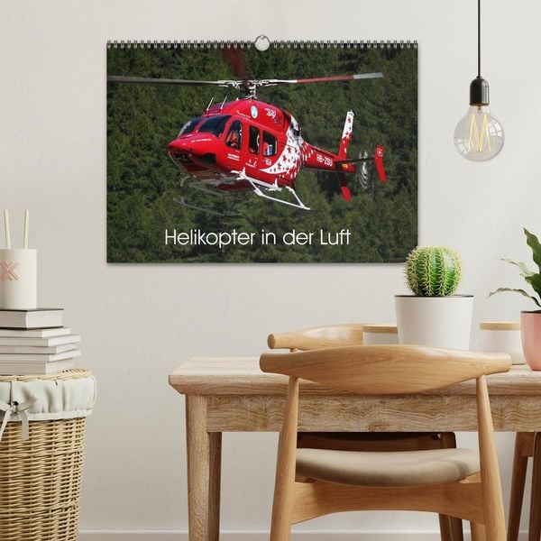 Produktbild: Helikopter in der Luft (Wandkalender 2026 DIN A3 quer), CALVENDO Monatskalender
