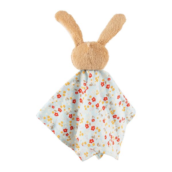 Produktbild: Sigikid 31269 - Baby Schnuffeltuch Hase, braun/mint/gebl&uuml;mt, Farmhouse Family
