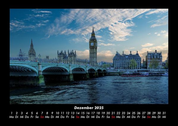 Produktbild: London 2025 Fotokalender DIN A3