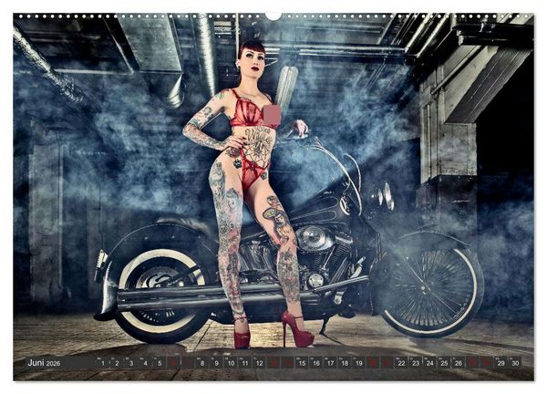 Produktbild: Motorr&auml;der und Sexy Girls (hochwertiger Premium Wandkalender 2026 DIN A2 quer), Kunstdruck in Hochglanz