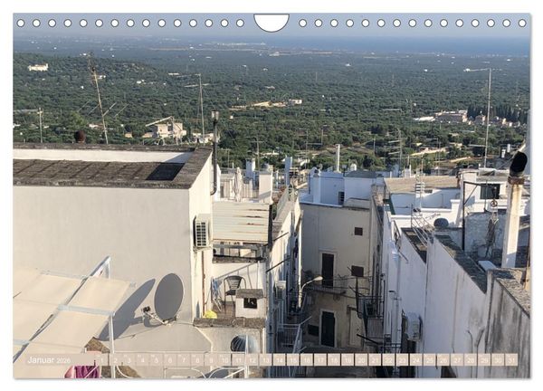 Produktbild: Ostuni - Apuliens wei&szlig;e Stadt (Wandkalender 2026 DIN A4 quer), CALVENDO Monatskalender