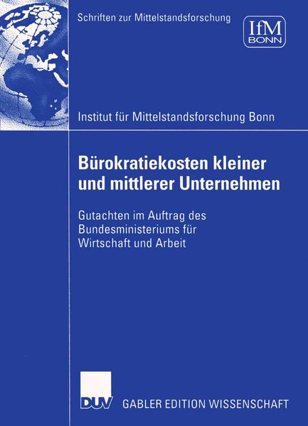 Produktbild: B&uuml;rokratiekosten kleiner und mittlerer Unternehmen