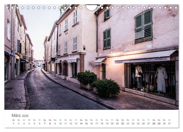 Produktbild: Saint Tropez - Early Morning Street Photography (Wandkalender 2026 DIN A4 quer), CALVENDO Monatskalender