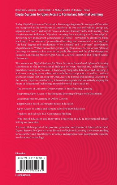Produktbild: Digital Systems for Open Access to Formal and Informal Learning