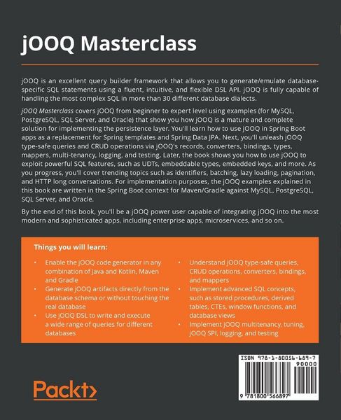 Produktbild: JOOQ Masterclass