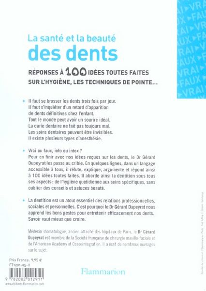 Produktbild: La sant&eacute; et la beaut&eacute; des dents