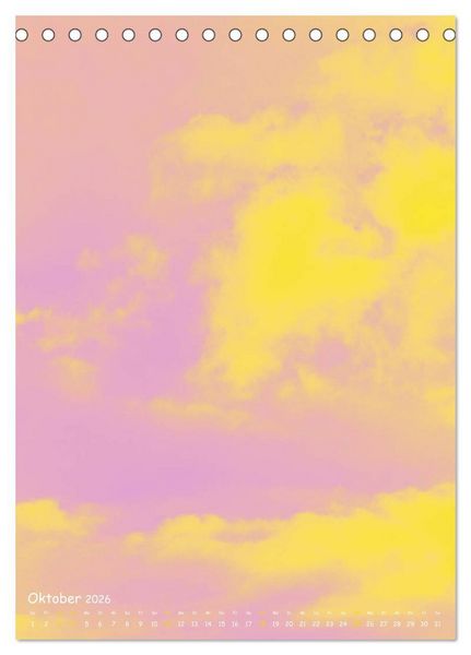 Produktbild: Aquarelle am Himmel (Tischkalender 2026 DIN A5 hoch), CALVENDO Monatskalender