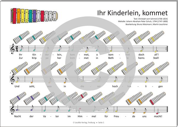 Produktbild: Einfacher!-Geht-Nicht: 24 Weihnachtslieder f&uuml;r das SONOR BWG Boomwhackers Glockenspiel mit CD