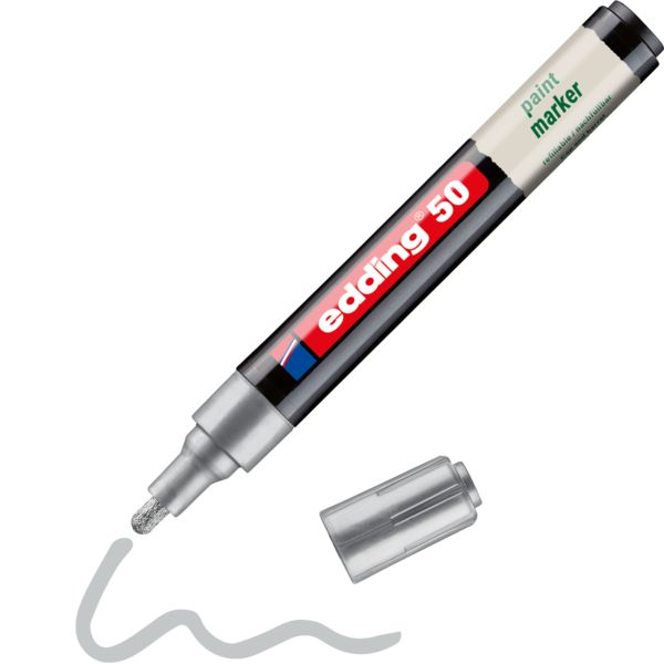 Produktbild: Edding 50 EcoLine 4-50-054 Lackmarker Silber 2 mm, 3mm