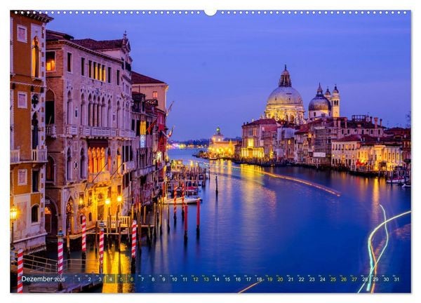 Produktbild: Venedig - eine Stadt f&uuml;r Tr&auml;umer (hochwertiger Premium Wandkalender 2026 DIN A2 quer), Kunstdruck in Hochglanz