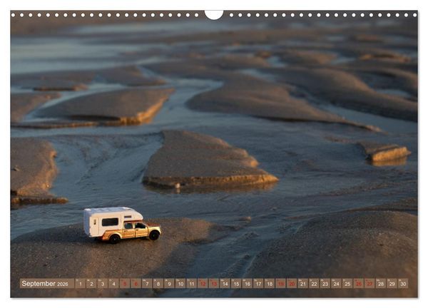 Produktbild: Miniature Caravaning: Gro&szlig;es Abenteuer mit kleinem Camper (Wandkalender 2026 DIN A3 quer), CALVENDO Monatskalender