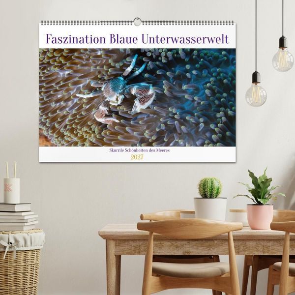 Produktbild: Faszination blaue Unterwasserwelt (Wandkalender 2027 DIN A2 quer), CALVENDO Monatskalender