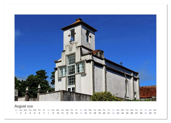 Produktbild: Sao Jorge Island of the Azores - fantastic fajas on the greenest island of Portugal (Wall Calendar 2026 DIN A3 landscape), CALVENDO 12 Month Wall Calendar