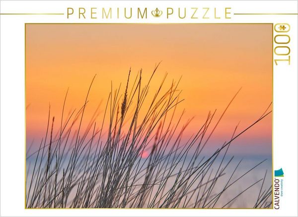 Produktbild: CALVENDO Puzzle D&uuml;nengras im Sonnenuntergang | 1000 Teile Lege-Gr&ouml;&szlig;e 64x48cm Foto-Puzzle f&uuml;r gl&uuml;ckliche Stunden