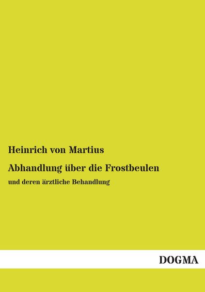 Produktbild: Abhandlung &uuml;ber die Frostbeulen