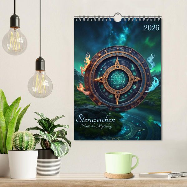 Produktbild: Sternzeichen Nordische Mythology (Wandkalender 2026 DIN A4 hoch), CALVENDO Monatskalender