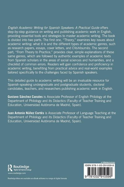 Produktbild: English Academic Writing for Spanish Speakers