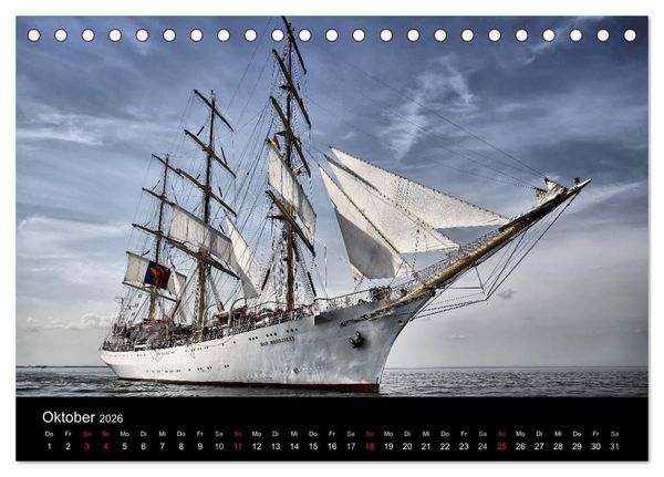 Produktbild: Baltic Sail (Tischkalender 2026 DIN A5 quer), CALVENDO Monatskalender
