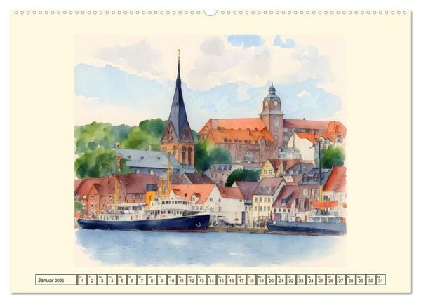 Produktbild: Schleswig-Holsteins Ostseek&uuml;ste (hochwertiger Premium Wandkalender 2026 DIN A2 quer), Kunstdruck in Hochglanz