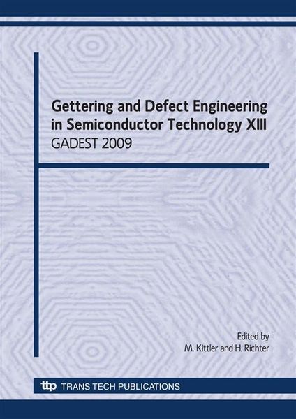 Produktbild: Gettering and Defect Engineering in Semiconductor Technology XIII