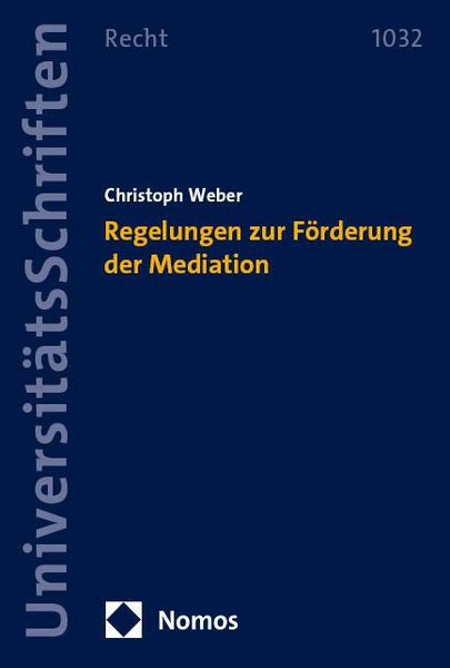 Produktbild: Regelungen zur F&ouml;rderung der Mediation