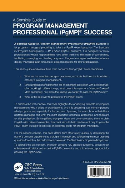 Produktbild: The Sensible Guide to Program Management Professional (PgMP)&reg; Success