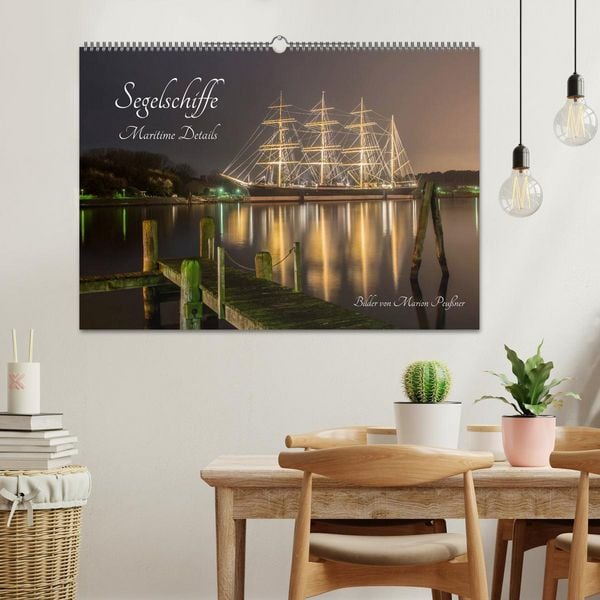 Produktbild: Segelschiffe - Maritime Details (Wandkalender 2026 DIN A2 quer), CALVENDO Monatskalender