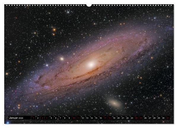 Produktbild: Galaxien im Universum (hochwertiger Premium Wandkalender 2026 DIN A2 quer), Kunstdruck in Hochglanz