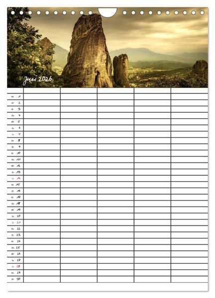Produktbild: Dein Berge Kalender (Wandkalender 2026 DIN A4 hoch), CALVENDO Monatskalender