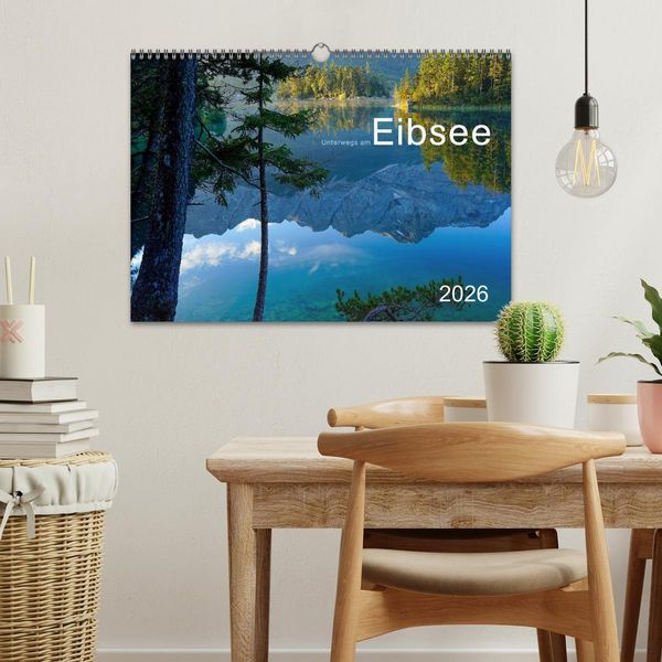 Produktbild: Unterwegs am Eibsee (Wandkalender 2026 DIN A3 quer), CALVENDO Monatskalender