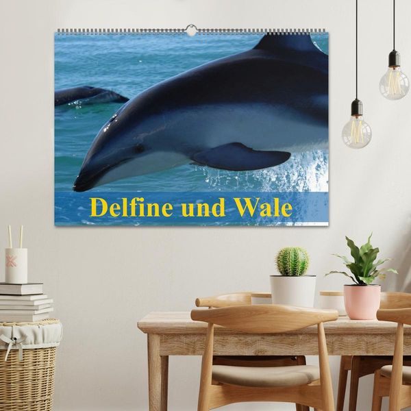 Produktbild: Delfine und Wale (Wandkalender 2026 DIN A2 quer), CALVENDO Monatskalender