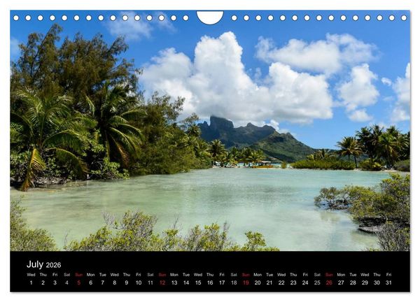 Produktbild: Bora Bora, Paradise islands (Wall Calendar 2026 DIN A4 landscape), CALVENDO 12 Month Wall Calendar