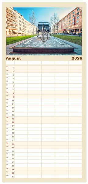 Produktbild: Familienplaner 2026 - Mannheim, meine Stadt mit 5 Spalten (Wandkalender, 21 x 45 cm) CALVENDO