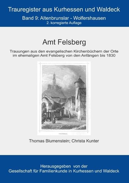Amt Felsberg, Taschenbuch von Thomas Blumenstein,Christa Kunter, BoD – Books on Demand, 978-3-7448-5043-8