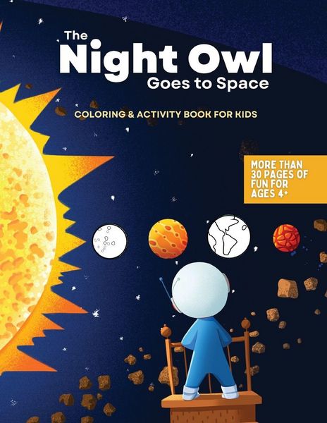 Produktbild: The Night Owl Goes to Space Coloring and Activity Book